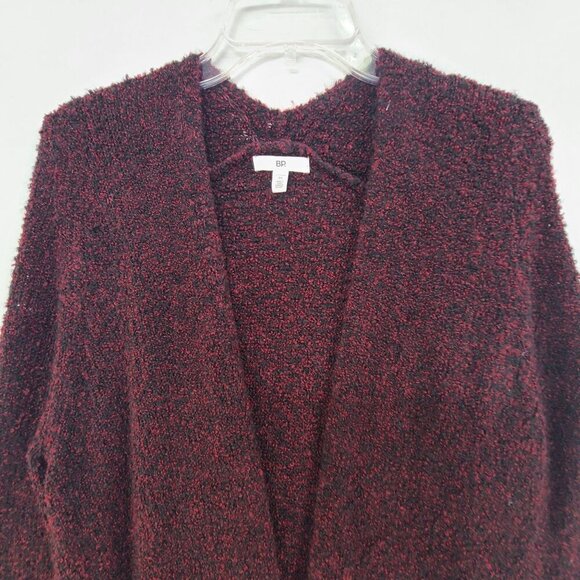 BP NWT Oversized Knit Cardigan Sweater Burgandy Size M Academia Cozy Core - Picture 3 of 8